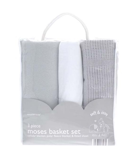 Home & Living Baby Moses basket set (3-piece)