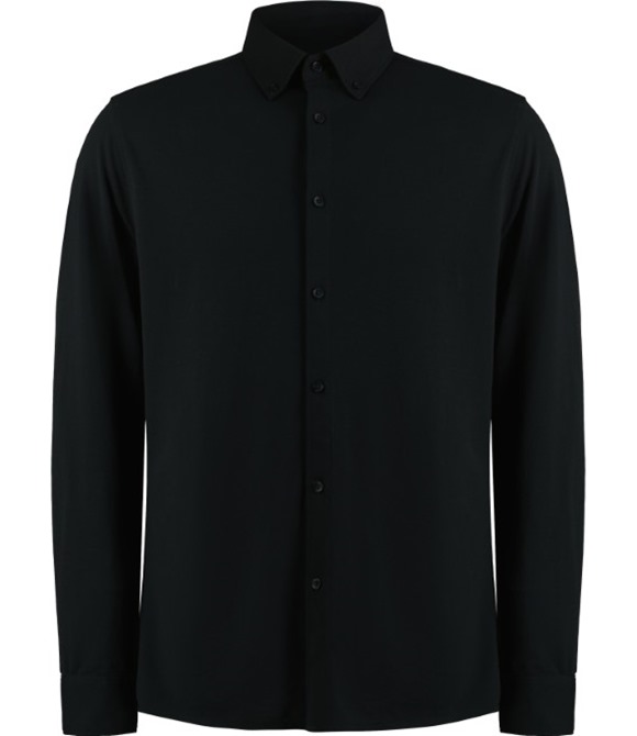Long sleeve Superwash60 piqu shirt (tailored fit)