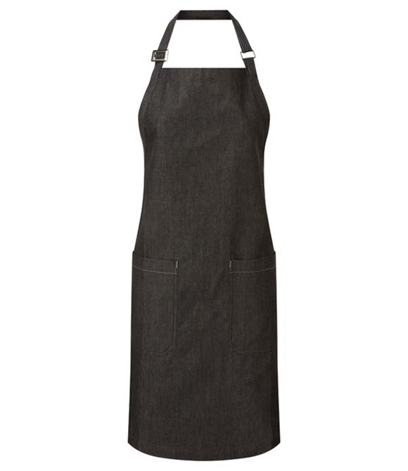 Premier Cotton denim bib apron, organic and Fairtrade certified