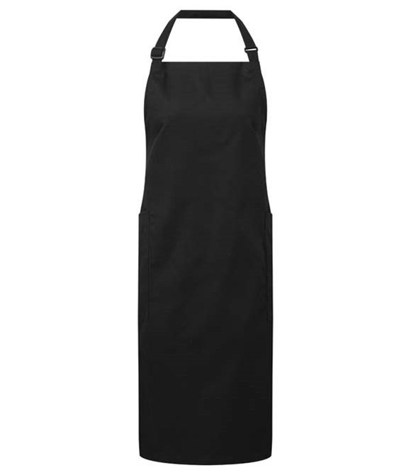 Premier Recycled polyester and cotton bib apron, organic and Fairtrade certified