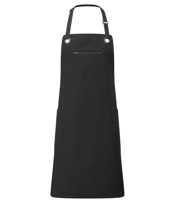 Barley' contrast stitch sustainable bib apron