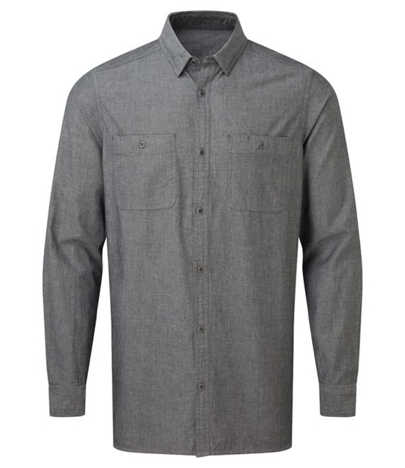 Premier Men's Chambray shirt, organic and Fairtrade certified