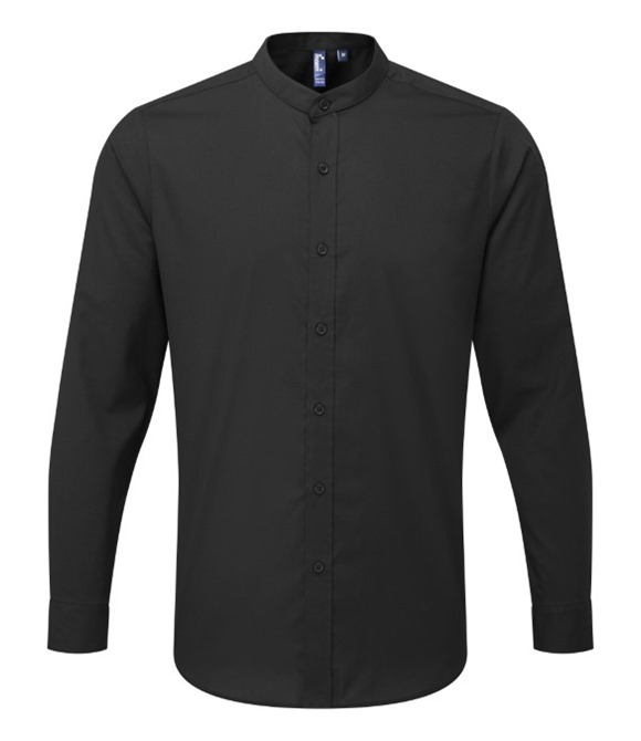 Premier Banded collar grandad long sleeve shirt