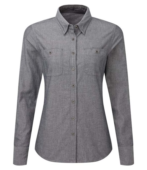 Premier Women's Chambray shirt, organic and Fairtrade certified