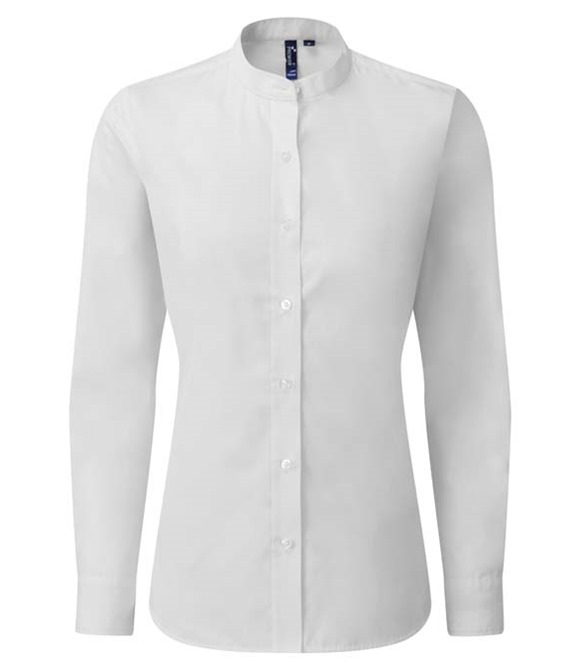 Premier Women's banded collar 'grandad' shirt