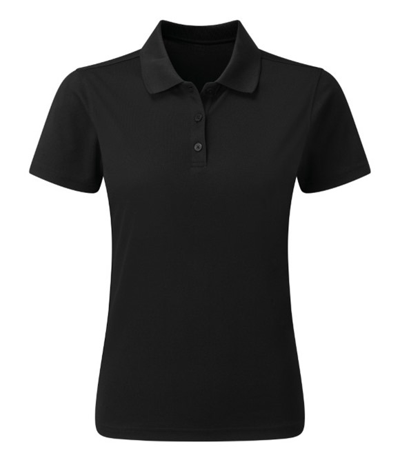Women's spun dyed sustainable polo shirt