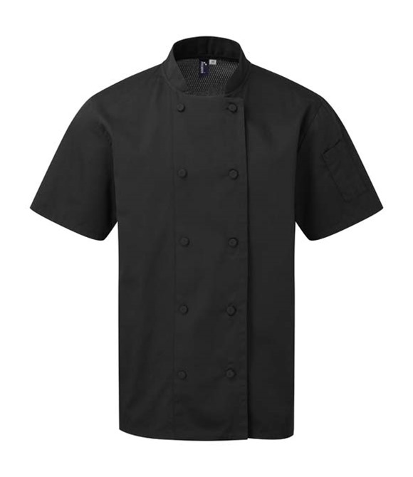 Premier Chefs Coolchecker short sleeve jacket