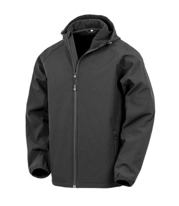 Recycled 3-layer printable hooded softshell