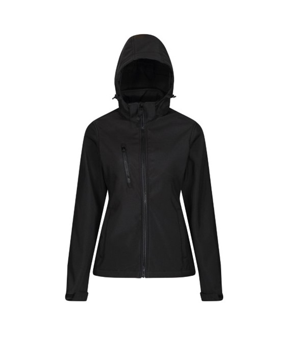 Women's venturer 3-layer hooded softshell jacket