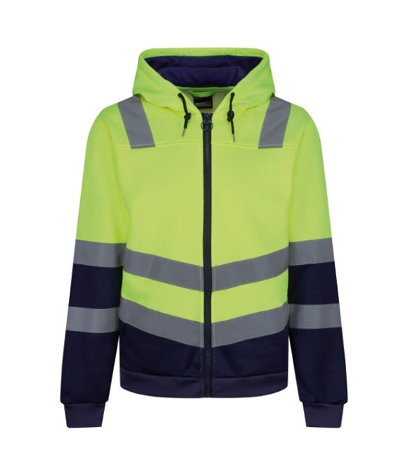 Pro hi-vis full zip hoodie