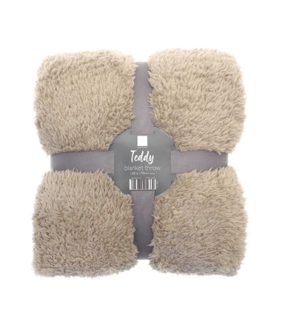 The teddy bear fabric throw