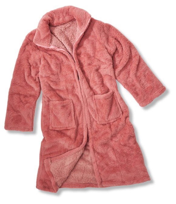 Luxury eskimo faux fur zipped gown