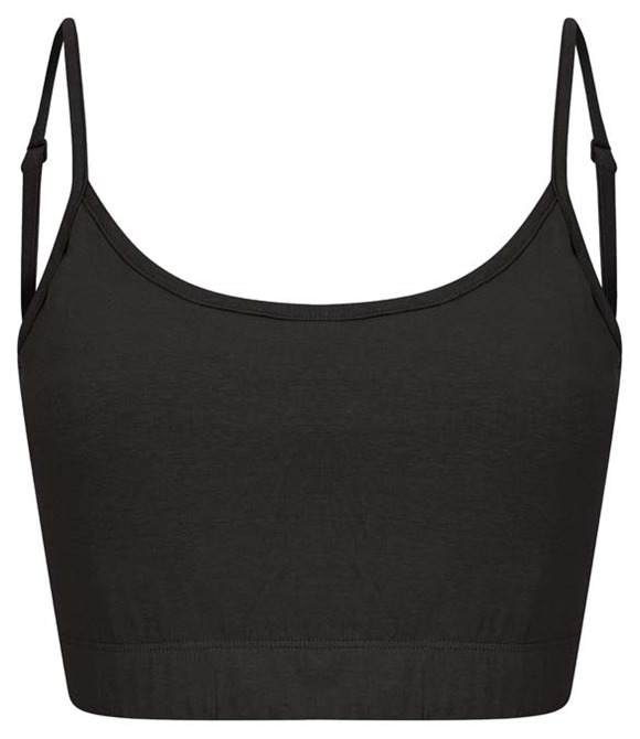 SF Women's sustainable fashion cropped cami top with adjustable straps