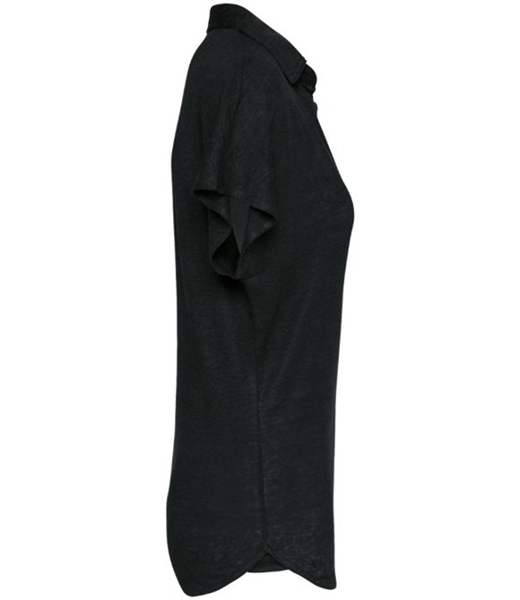 Spasso Ladies Linen Polo Shirt