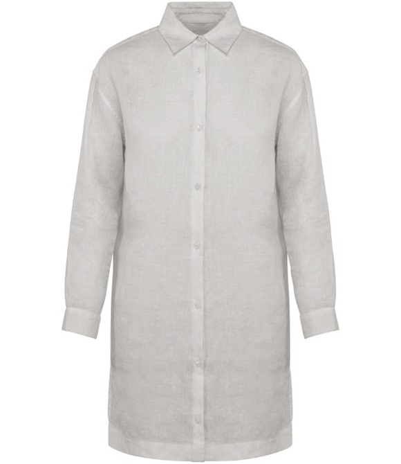 Spasso Ladies Linen Dress Shirt