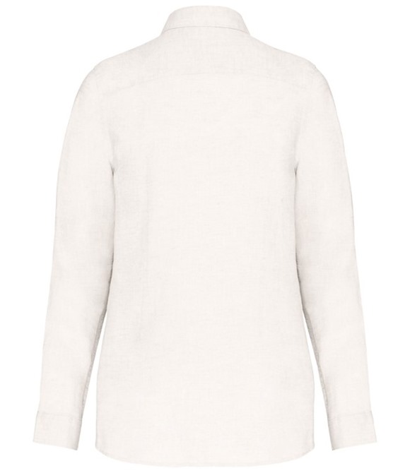 Spasso Ladies Long Sleeve Linen Shirt