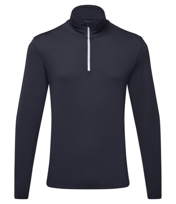 TriDri� recycled long sleeve brushed back � zip top