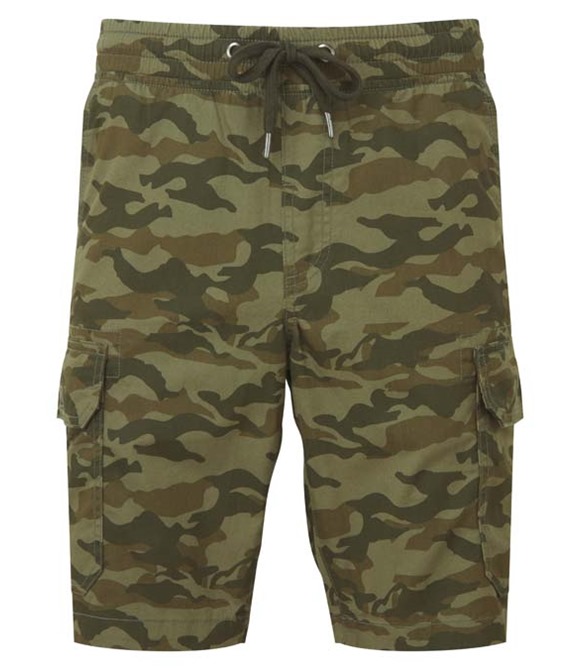 Wombat Men's camo cargo utility shorts