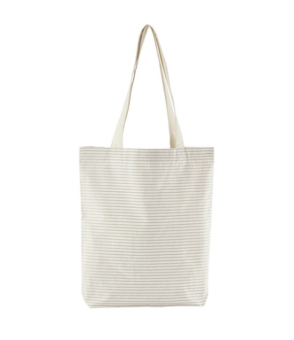 Westford Mill Striped organic cotton tote