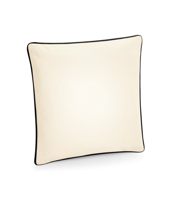 Fairtrade cotton piped cushion cover