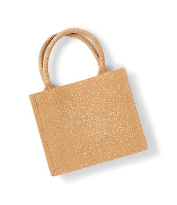 Shimmer jute mini gift bag