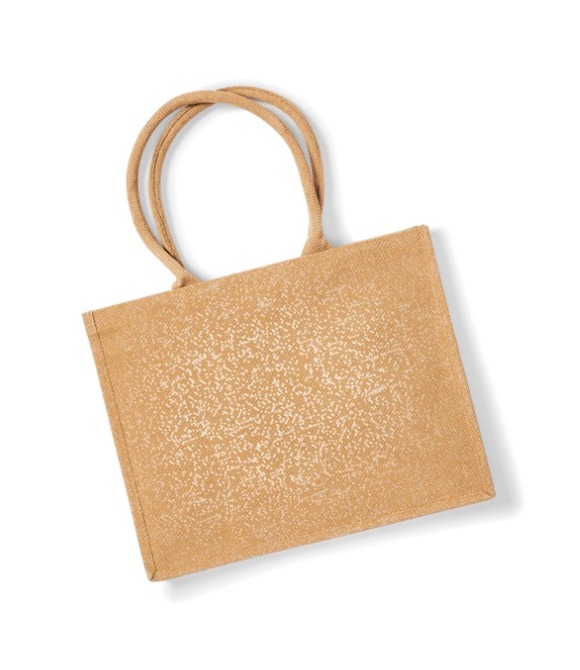 Shimmer jute shopper
