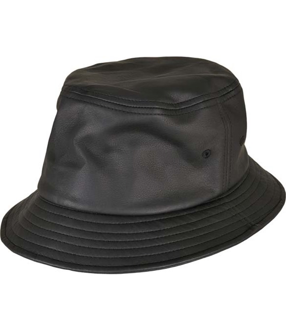 Flexfit by Yupoong Imitation leather bucket hat (5003IL)