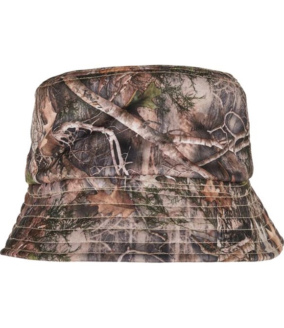 Flexfit by Yupoong Sherpa real tree camo reversible bucket hat (5003RS)