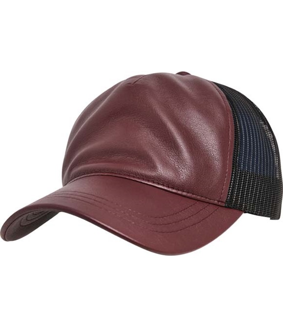 Flexfit by Yupoong Synthetic leather trucker (6606LT)