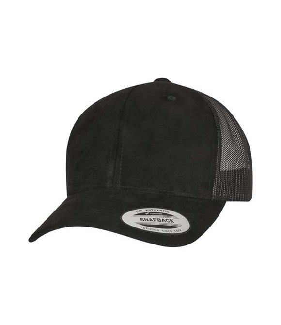 Flexfit by Yupoong Imitation suede leather trucker cap (6606SU)