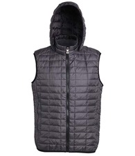 Honeycomb hooded gilet