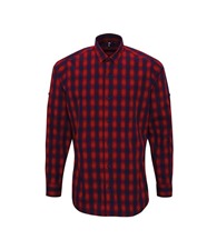 Mulligan check cotton long sleeve shirt