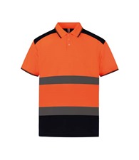 Yoko Hi-Vis Men's Short Sleeve Polo Shirt HVJ210 Collared Workwear T-Shirt 