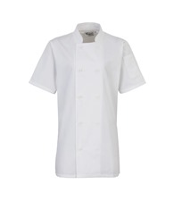 Premier Women's short sleeve chef's jacket