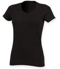 Feel good women's stretch v-neck t-shirt