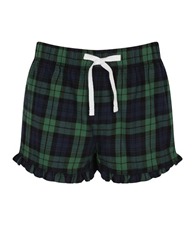 Women's tartan frill shorts