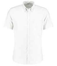 Kustom Kit Slim fit workwear Oxford shirt short sleeve