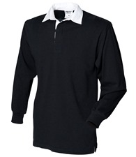 Kids long sleeve plain rugby shirt