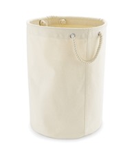 Heavy canvas storage trug