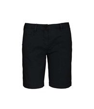 Women's washed effect Bermuda shorts