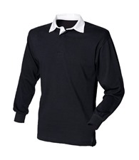 Long sleeve plain rugby shirt