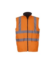Yoko Hi-vis reversible fleece bodywarmer (HV008F)