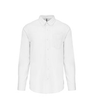 Long-sleeved easycare Oxford shirt