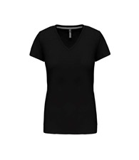 Kariban Women's short sleeve v-neck t-shirt