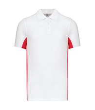 Kariban Flags short sleeve bi-colour polo shirt