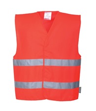 Hi-vis two-band vest (C474)
