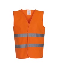 Hi-vis 2-band waistcoat (HVW102)