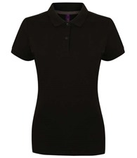 Women's micro-fine piqué polo shirt