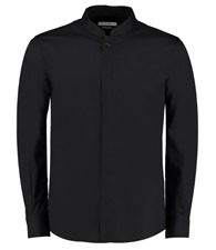Mandarin collar shirt long-sleeved (tailored fit)