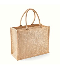 Shimmer jute shopper